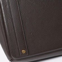 将图片加载到图库查看器，極美品 HERMES エルメス Haut a Courroies40 オータクロア40 ハンドバッグ トゴ ブラウン ブロンズ金具 ◻︎F刻印 中古 4a005619