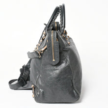 画像をギャラリービューアに読み込む, BALENCIAGA バレンシアガ ザ・ヴェロ ショルダー ハンドバッグ 2way 282010 レザー シャンパンゴールド金具 グレー 美品 中古 4a005484