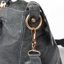 画像をギャラリービューアに読み込む, BALENCIAGA バレンシアガ ザ・ヴェロ ショルダー ハンドバッグ 2way 282010 レザー シャンパンゴールド金具 グレー 美品 中古 4a005484