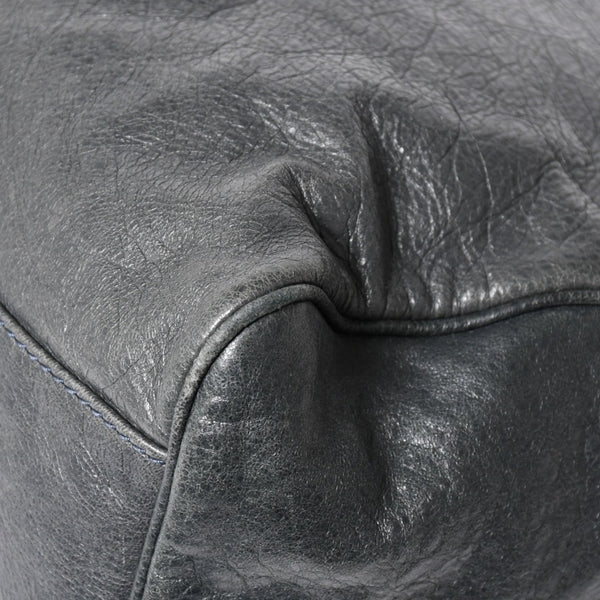BALENCIAGA バレンシアガ ザ・ヴェロ ショルダー ハンドバッグ 2way 282010 レザー シャンパンゴールド金具 グレー 美品 中古 4a005484