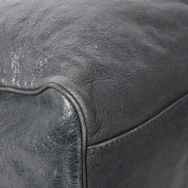 BALENCIAGA バレンシアガ ザ・ヴェロ ショルダー ハンドバッグ 2way 282010 レザー シャンパンゴールド金具 グレー 美品 中古 4a005484