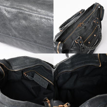 画像をギャラリービューアに読み込む, BALENCIAGA バレンシアガ ザ・ヴェロ ショルダー ハンドバッグ 2way 282010 レザー シャンパンゴールド金具 グレー 美品 中古 4a005484