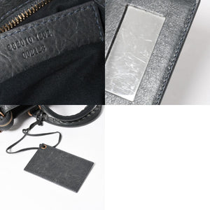 BALENCIAGA バレンシアガ ザ・ヴェロ ショルダー ハンドバッグ 2way 282010 レザー シャンパンゴールド金具 グレー 美品 中古 4a005484
