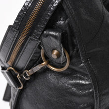 Load image into Gallery viewer, BALENCIAGA バレンシアガ 115748 ザ・シティ 黒 ブラック レザー ブロンズ金具 2WAY ハンドバッグ ショルダーバッグ 美品 中古 4a005416