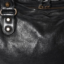 Load image into Gallery viewer, BALENCIAGA バレンシアガ 115748 ザ・シティ 黒 ブラック レザー ブロンズ金具 2WAY ハンドバッグ ショルダーバッグ 美品 中古 4a005416