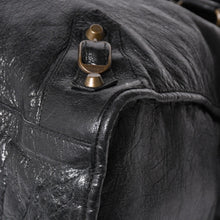 Load image into Gallery viewer, BALENCIAGA バレンシアガ 115748 ザ・シティ 黒 ブラック レザー ブロンズ金具 2WAY ハンドバッグ ショルダーバッグ 美品 中古 4a005416