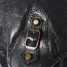 Load image into Gallery viewer, BALENCIAGA バレンシアガ 115748 ザ・シティ 黒 ブラック レザー ブロンズ金具 2WAY ハンドバッグ ショルダーバッグ 美品 中古 4a005416