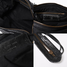 Load image into Gallery viewer, BALENCIAGA バレンシアガ 115748 ザ・シティ 黒 ブラック レザー ブロンズ金具 2WAY ハンドバッグ ショルダーバッグ 美品 中古 4a005416
