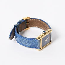 Load image into Gallery viewer, CARTIER カルティエ マストタンク SMサイズ ヴェルメイユ 腕時計 手巻き ラピスブルーダイヤル 美品 中古 4a005352