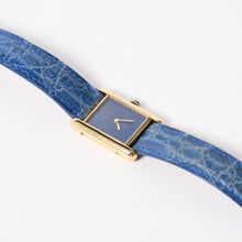 Load image into Gallery viewer, CARTIER カルティエ マストタンク SMサイズ ヴェルメイユ 腕時計 手巻き ラピスブルーダイヤル 美品 中古 4a005352