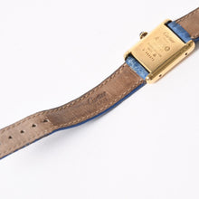 Load image into Gallery viewer, CARTIER カルティエ マストタンク SMサイズ ヴェルメイユ 腕時計 手巻き ラピスブルーダイヤル 美品 中古 4a005352