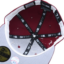 画像をギャラリービューアに読み込む, 新品同様品 NEW ERA ニューエラ キャップ NY Yankees ニューヨークヤンキース ワインレッド カスタムモデル Spiderweb 59FIFTY サイズ7 3/8 58.7cm 中古 4a005533