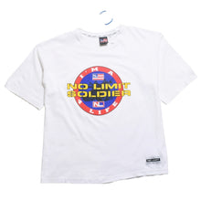 画像をギャラリービューアに読み込む, NO LIMIT ノーリミット Master P マスターピー 半袖 Tシャツ ホワイト レッド ブルー イエロー 美品 中古 4a005489