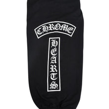 画像をギャラリービューアに読み込む, 極美品 CHROME HEARTS クロムハーツ スウェットパンツ BSフレア 裾TBARプリント ブラック ホワイト サイズL 中古 4a005616