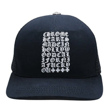 画像をギャラリービューアに読み込む, 極美品 CHROME HEARTS クロムハーツ TRUCKER CAP EYECHART アイチャート トラッカーキャップ OS 53-60cm ブラック メッシュ 中古 4a005593