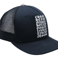 画像をギャラリービューアに読み込む, 極美品 CHROME HEARTS クロムハーツ TRUCKER CAP EYECHART アイチャート トラッカーキャップ OS 53-60cm ブラック メッシュ 中古 4a005593