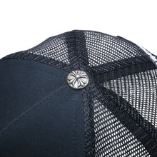 画像をギャラリービューアに読み込む, 極美品 CHROME HEARTS クロムハーツ TRUCKER CAP EYECHART アイチャート トラッカーキャップ OS 53-60cm ブラック メッシュ 中古 4a005593