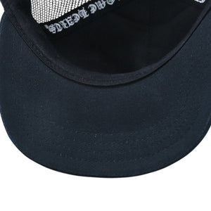 Very Good Condition CHROME HEARTS TRUCKER CAP EYECHART Eye Chart Trucker Cap OS 53-60cm Black Mesh Used 4a005593