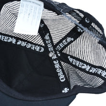 画像をギャラリービューアに読み込む, 極美品 CHROME HEARTS クロムハーツ TRUCKER CAP EYECHART アイチャート トラッカーキャップ OS 53-60cm ブラック メッシュ 中古 4a005593