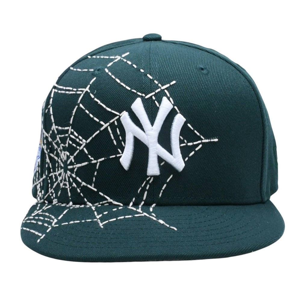 New and unused NEW ERA New Era Cap NY Yankees Loso Custom Model One-of-a-kind Spiderweb Green 59FIFTY Size 7 3/8 58.7cm Used 4a005537