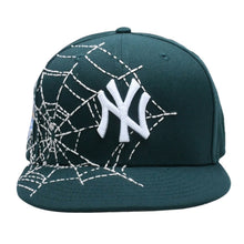 画像をギャラリービューアに読み込む, 新品未使用品 NEW ERA ニューエラ キャップ NY Yankees ニューヨークヤンキース カスタムモデル Spiderweb グリーン 59FIFTY サイズ7 3/8 58.7cm 中古 4a005537