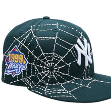 画像をギャラリービューアに読み込む, 新品未使用品 NEW ERA ニューエラ キャップ NY Yankees ニューヨークヤンキース カスタムモデル Spiderweb グリーン 59FIFTY サイズ7 3/8 58.7cm 中古 4a005537