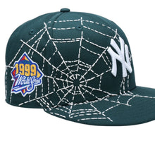 画像をギャラリービューアに読み込む, 新品未使用品 NEW ERA ニューエラ キャップ NY Yankees ニューヨークヤンキース カスタムモデル Spiderweb グリーン 59FIFTY サイズ7 3/8 58.7cm 中古 4a005537