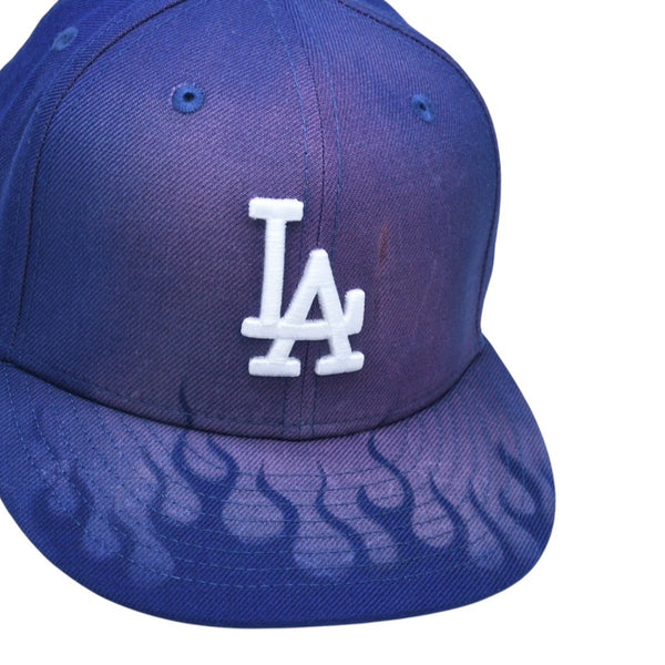 New and unused NEW ERA New Era Cap Los Angeles Dodgers Loso Custom Model One-of-a-kind Blue 59FIFTY Size 7 1/4 57.7cm Used 4a005536