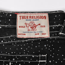 Load image into Gallery viewer, 新品未使用 TRUE RELIGION トゥルーレリジョン JOEY Low Rise Cut-Off Short ショーツ コットン ラインストーン ブラック サイズ29 中古 4a005498