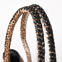 将图片加载到图库查看器，極美品 CHROME HEARTS クロムハーツ セメタリークロス カゴバッグ ショルダーバッグ ストロー ハラコ レザー ベージュ シルバー 中古 4a005597