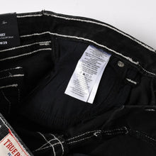 Load image into Gallery viewer, 新品未使用 TRUE RELIGION トゥルーレリジョン JOEY Low Rise Cut-Off Short ショーツ コットン ラインストーン ブラック サイズ29 中古 4a005498