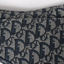 Load image into Gallery viewer, 極美品 Christian Dior クリスチャンディオール ミニ サドルバッグ トロッター キャンバス レザー ネイビー 中古 4a005465