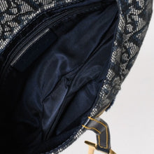Load image into Gallery viewer, 極美品 Christian Dior クリスチャンディオール ミニ サドルバッグ トロッター キャンバス レザー ネイビー 中古 4a005465