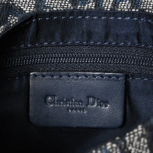 Load image into Gallery viewer, 極美品 Christian Dior クリスチャンディオール ミニ サドルバッグ トロッター キャンバス レザー ネイビー 中古 4a005465