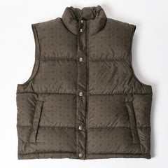 新品未使用 CHROME HEARTS クロムハーツ CH PLUS STIFF DOWN VEST CHプラス スティッフ ダウンベスト サイズM カーキ 総柄 中古 4a005510