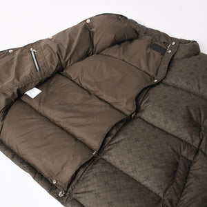 新品未使用 CHROME HEARTS クロムハーツ CH PLUS STIFF DOWN VEST CHプラス スティッフ ダウンベスト サイズM カーキ 総柄 中古 4a005510