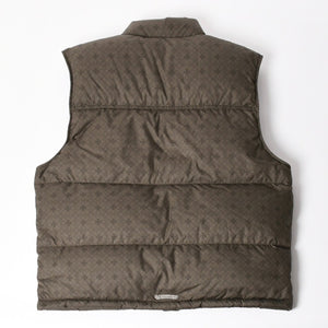 新品未使用 CHROME HEARTS クロムハーツ CH PLUS STIFF DOWN VEST CHプラス スティッフ ダウンベスト サイズM カーキ 総柄 中古 4a005510