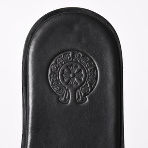 新品未使用 CHROME HEARTS クロムハーツ CH SLIDE CHプラスパッチ ハラコサンダル サイズ42 マイアミ限定 ブルーチーター 中古 4a005516