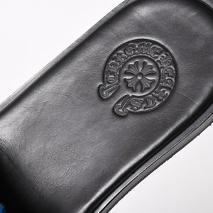 新品未使用 CHROME HEARTS クロムハーツ CH SLIDE CHプラスパッチ ハラコサンダル サイズ42 マイアミ限定 ブルーチーター 中古 4a005516