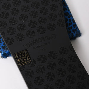 新品未使用 CHROME HEARTS クロムハーツ CH SLIDE CHプラスパッチ ハラコサンダル サイズ42 マイアミ限定 ブルーチーター 中古 4a005516