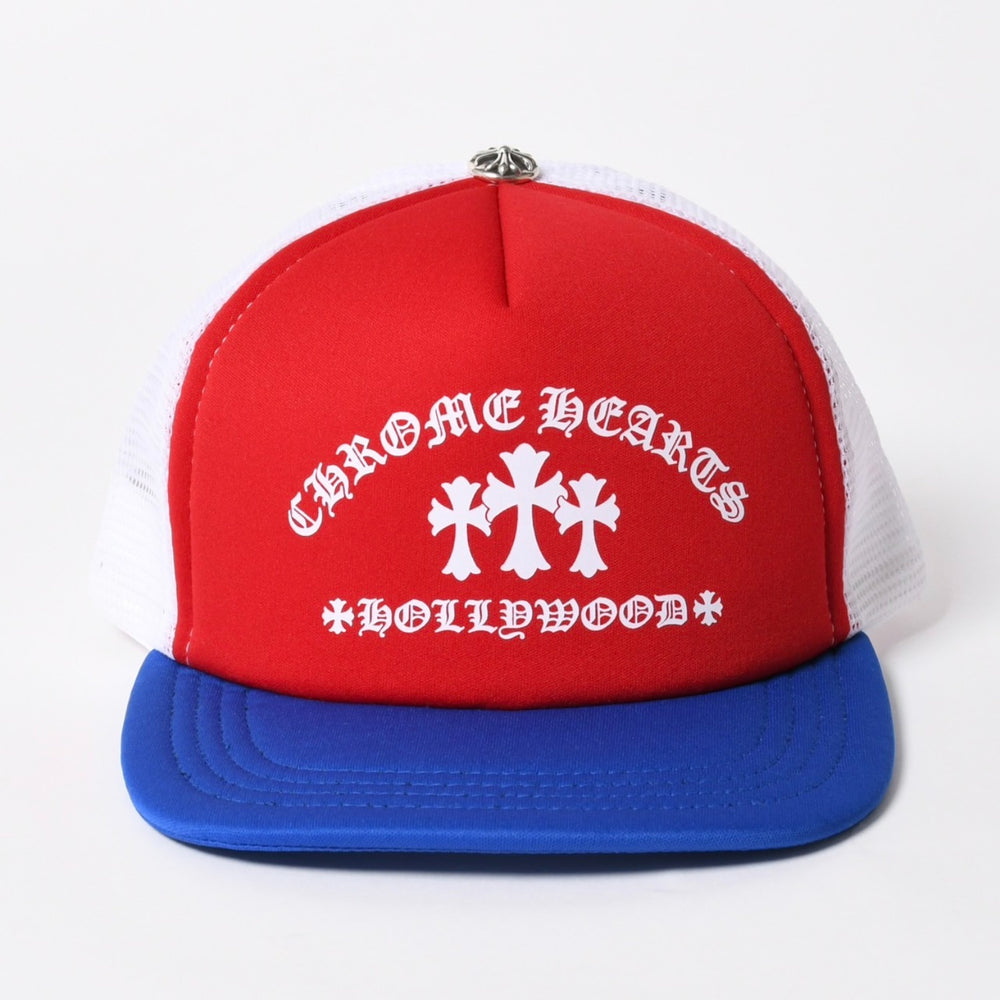 New and unused CHROME HEARTS 26SS TRUCKER CAP KING TACO Snapback Cap OS American Independence Day Used 4a005508