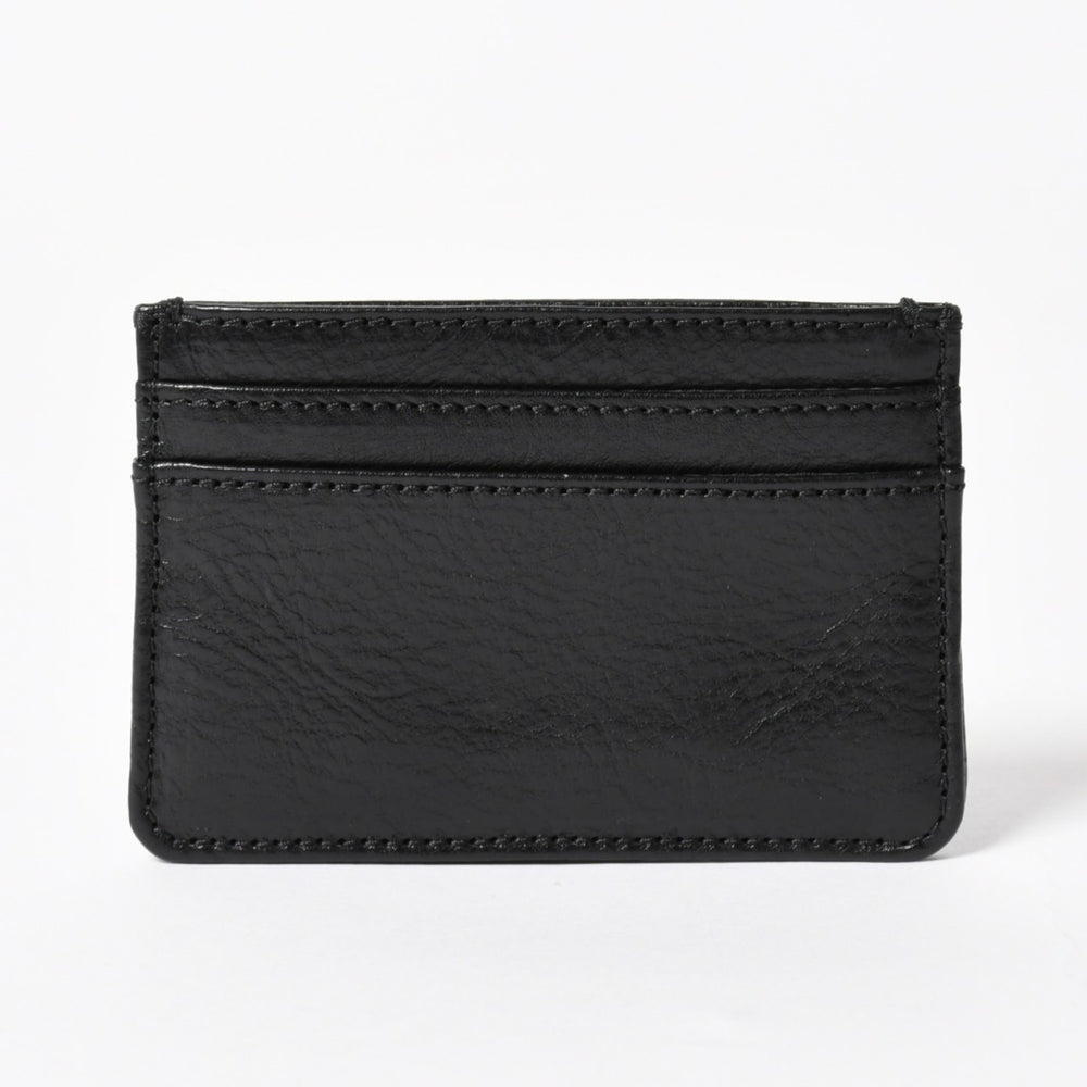 新品未使用品 CHROME HEARTS クロムハーツ Scroll Logo スクロールロゴ カードケース ブラック レザー シルバー925 中古 4a005518