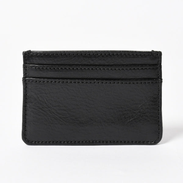 新品未使用品 CHROME HEARTS クロムハーツ Scroll Logo スクロールロゴ カードケース ブラック レザー シルバー925 中古 4a005518