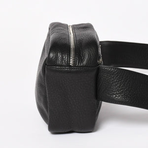 新品未使用 CHROME HEARTS クロムハーツ ボディバッグ ウエストバッグ ダガー ローラーベルト レザー ブラック シルバー925 中古 4a005507
