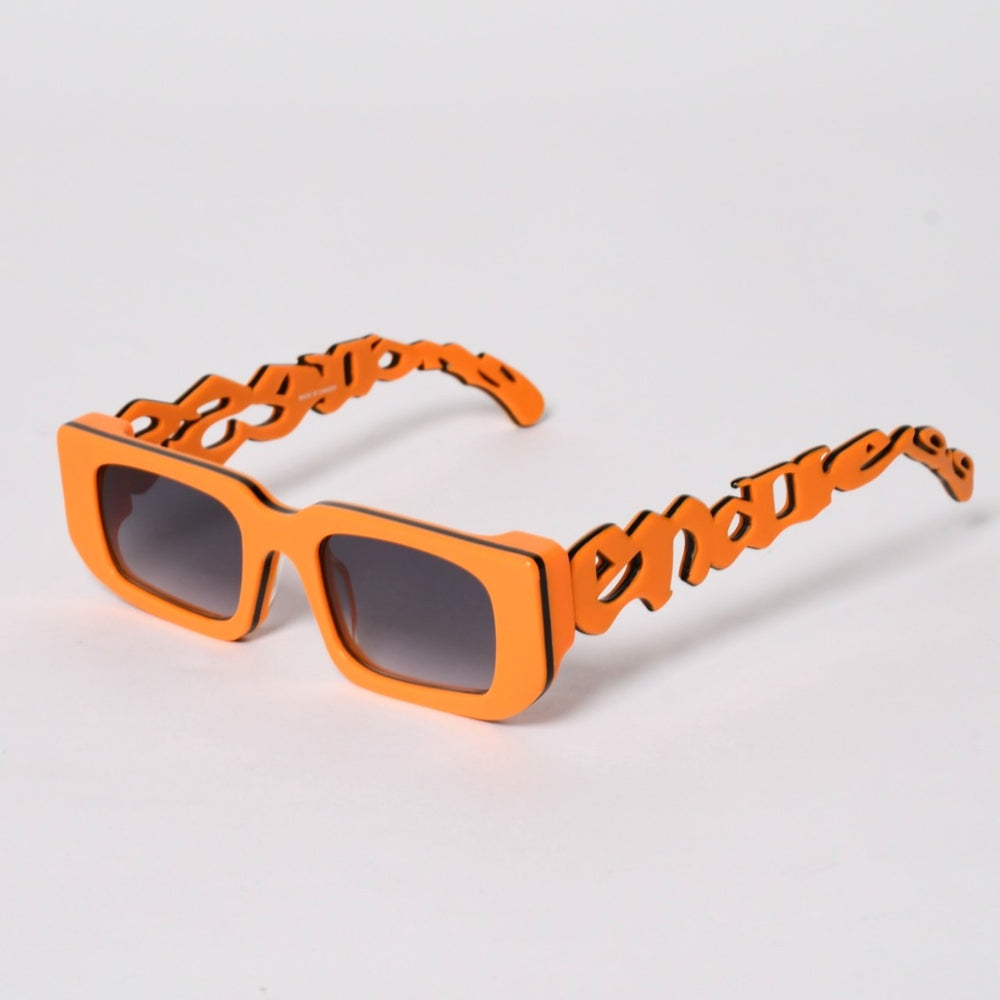 ENDLESS DENIM エンドレスデニム LESS ORANGE ◻ SHADE サングラス アイウェア A$AP Bari エイサップ バリ オレンジ 美品 中古 4a005520