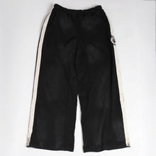 Load image into Gallery viewer, 424 フォートゥーフォー STRIPPED RIPPED SWEATPANTS ストリップト リプト スウェットパンツ FF6SMT72AP サイズM ブラック 美品 中古 4a005523