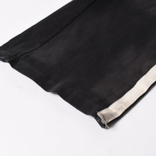 Load image into Gallery viewer, 424 フォートゥーフォー STRIPPED RIPPED SWEATPANTS ストリップト リプト スウェットパンツ FF6SMT72AP サイズM ブラック 美品 中古 4a005523