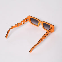 画像をギャラリービューアに読み込む, ENDLESS DENIM エンドレスデニム LESS ORANGE ◻ SHADE サングラス アイウェア A$AP Bari エイサップ バリ オレンジ 美品 中古 4a005520