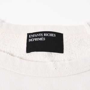 New and unused Enfants Riches Déprimés BOY HURT IN DUEL RAGLAN CREWNECK Sweat 02-0528 XXL Used 4a005525