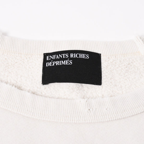 New and unused Enfants Riches Déprimés BOY HURT IN DUEL RAGLAN CREWNECK Sweat 02-0528 XXL Used 4a005525